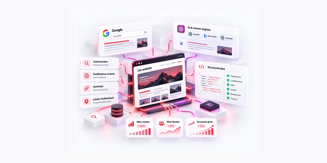 Technische SEO, Google en AI-vindbaarheid met structured data